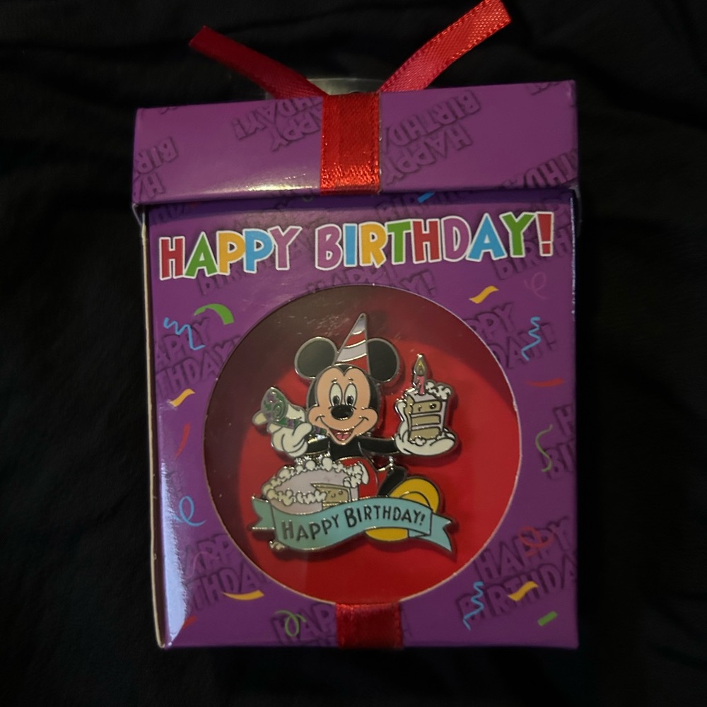 Mickey Mouse Happy Birthday Pin